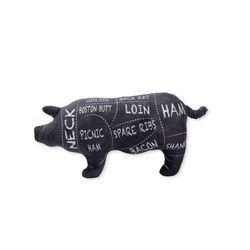 Pet Shop by Fringe Studio For Dog Black Plush The Whole Hog Dog Toy 1 pk