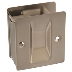 National Hardware 2.75 in. L Satin Nickel Silver Brass Pocket Door Pull