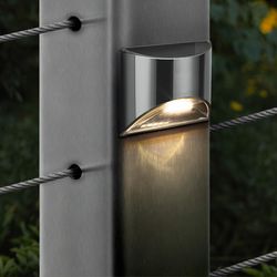 Classy Caps Solar Powered 0.2 W LED Deck Light 1 pk