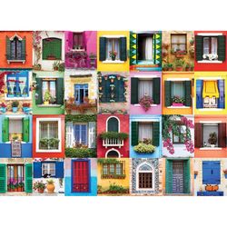 Eurographics Mediterranean Windows Jigsaw Puzzles Multicolored 1000 pc