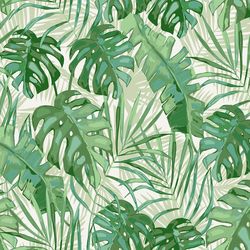 Jordan Manufacturing Green Tropical Polyester Adirondack Cushion 2.5 in. H X 19 in. W X 44.5 in. L