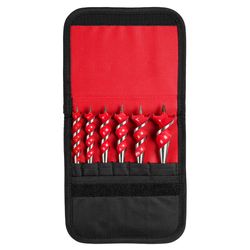 Milwaukee Assorted Heat-Treated Steel Wood Bit Set Hex Shank 6 pc