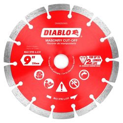 Diablo 9 in. D X 7/8 in. X .094 in. thick Diamond Segmented Masonry Cut-Off Disc