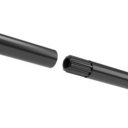 Umbra Zen Matte Black Curtain Rod 32 in. L X 128 in. L
