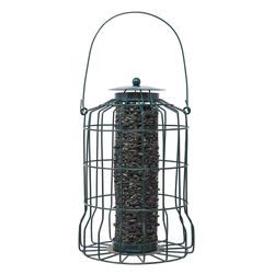 Backyard Essentials Songbird Metal Petite Caged Double Suet Bird Feeder