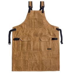 Readywares Heavy Duty 3 pocket Canvas Waxed Shop Apron Tan 1 pk