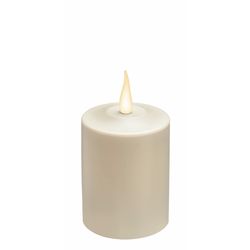 Xodus Innovations White Plastic 4 in. H X 4 in. L X 4 in. W Pillar Candle