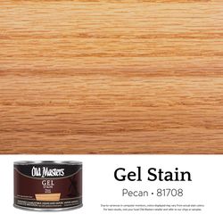 Old Masters Semi-Transparent Pecan Oil-Based Alkyd Gel Stain 1 pt