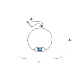 Montana Silversmiths Women's TQ Glam Bolo Bracelet