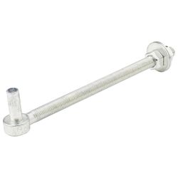 National Hardware 12 in. L Zinc-Plated Silver Steel Bolt Hook 1 pk