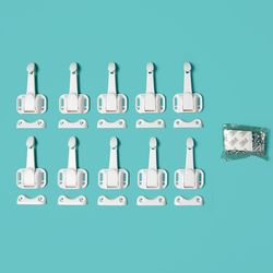 Regalo White Plastic Cabinet Locks 12 pk