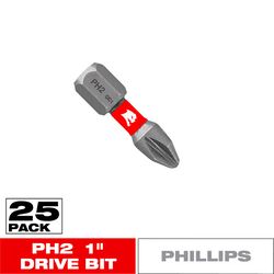 Diablo Phillips #2 X 1 in. L Driver Bit 25 pk