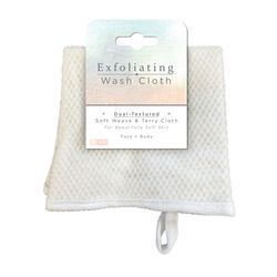 Evri White Acrylic Washcloth