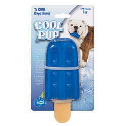 Boss Pet Cool Pup For Dog Blue TPR Popsicle Dog Toy Large 1 pk