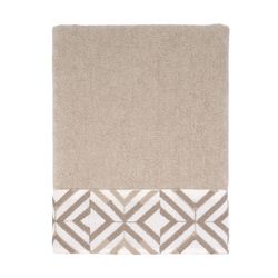 Avanti Linens Harlow Linen Polyester Concentric Diamonds Hand Towel 1 pc