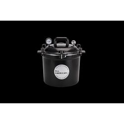 All American 1930 Cast Aluminum Pressure Canner 12.25 in. 21.5 qt Black