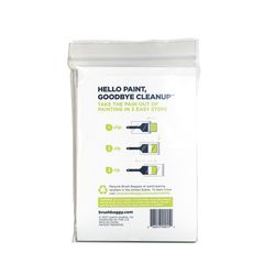 BrushBaggy 5 in. W X 7.75 in. L Clear Polypropylene Paint Brush Baggy