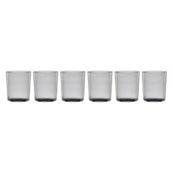 Onieda Gray Crystal Drinking Glass Set
