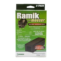 Ramik Mouser Disposable Toxic Fish-Flavored Bait Station and Bait Blocks For Mice 2 pk
