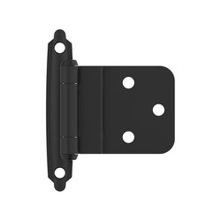 Amerock 2-15/79 in. W X 2-3/4 in. L Matte Black Steel Inset Hinge 2 pk