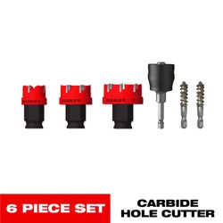 Diablo Steel Demon Carbide Tipped 1/4 in. L Hole Cutter Set
