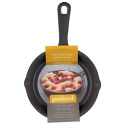 Good Cook Cast Iron Skillet 5 in. Black