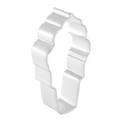 R&M International Corp 4 in. L Ice Cream Cone Cookie Cutter Silver 1 pc