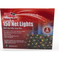 Good Tidings Incandescent Multicolored 150 ct Net Christmas Lights 6 ft.