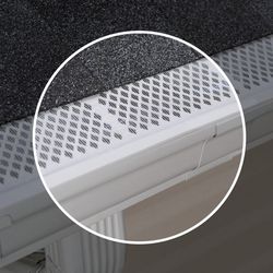 Amerimax 6 in. W X 36 in. L White Plastic Gutter Guard