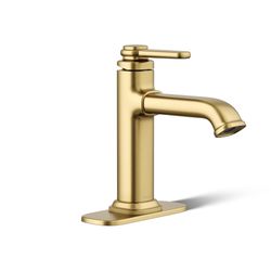 Kohler Envelu Brass Modern Single-Handle Bathroom Sink Faucet 4 in.