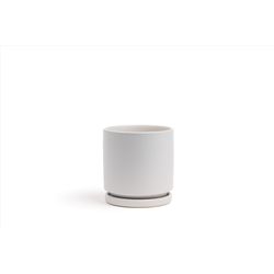 Momma Pots Gemstone Cylinder 4.5 in. W Porcelain Planter Stone
