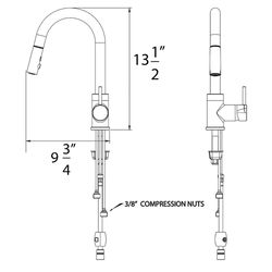Huntington Brass One Handle Chrome Bar Faucet
