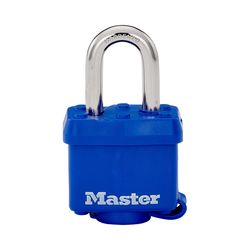 Master Lock 1-9/16 in. W Laminated Steel 4-Pin Cylinder Weather-Resistant Padlock