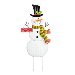 Glitzhome Snowman 40 in. Yard Decor