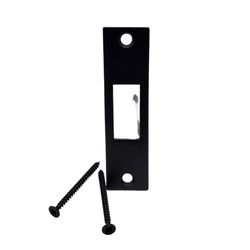 Tuff Strike 1.25 in. H X 4.75 in. L Black Steel Deadbolt Strike