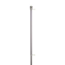 Valley Forge 6 ft. L Aluminum Flag Pole Brushed