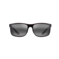 Maui Jim Huelo Sunglasses Unisex Translucent Gray Frame Neutral Gray Lens Polarized