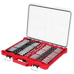 Milwaukee 3/8 in. drive SAE Socket and Ratchet Set 98 pc