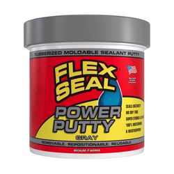 Flex Seal Family of Products Flex Seal Power Putty Gray Rubber Sealant 0.5 lb
