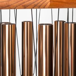 Wind River In Loving Memory Bronze Aluminum/Wood 42 in. Wind Chime