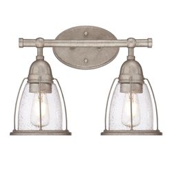 Westinghouse North Shore 2 Weathered Steel Wall Sconce
