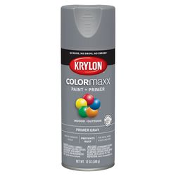 Krylon ColorMaxx Primer Gray Paint + Primer Spray Paint 12 oz