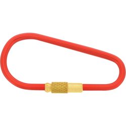 HILLMAN Metal Red/Silver Split Rings Carabiner Key Ring