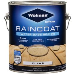 Wolman RainCoat Clear Semi-Transparent Water-Based Wood Sealant 1 gal