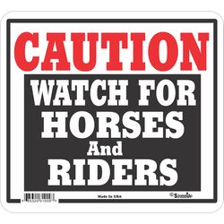 Signs Up English White Caution Sign 11.5 in. H X 12.75 in. W