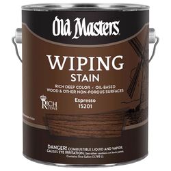 Old Masters Semi-Transparent Espresso Oil-Based Wiping Stain 1 gal