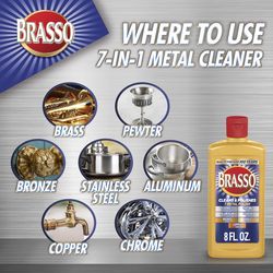Brasso No Scent Metal Polish 8 oz Cream