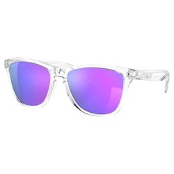 Oakley Frogskins Sunglasses Unisex Clear Frame Violet Lens