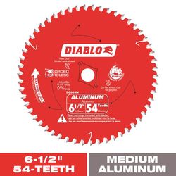 Diablo 6-1/2 in. D X 5/8 in. TiCo Hi-Density Carbide Circular Saw Blade 54 teeth 1 pk