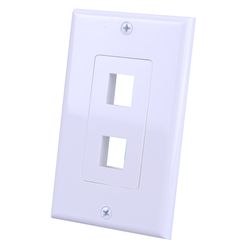 Monster Just Hook It Up White 1 gang Plastic Keystone Wall Plate 1 pk